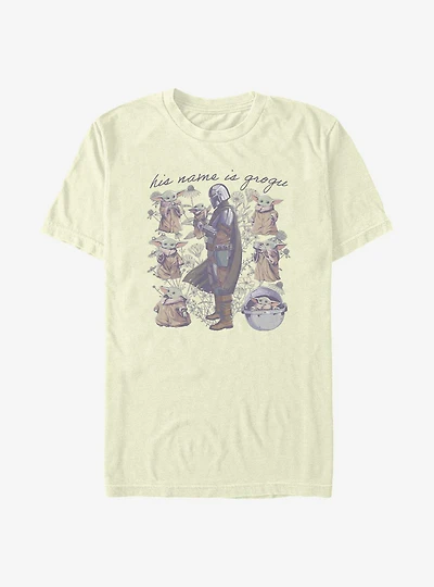 Star Wars The Mandalorian Child Floral T-Shirt