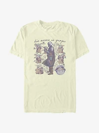 Star Wars The Mandalorian Child Floral T-Shirt