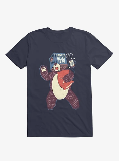 How To Sleep Less Book T-Shirt