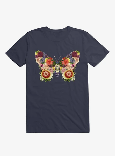 Spring Buttefly Floral T-Shirt