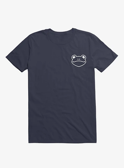 Frog Black and White Minimalist Pictogram - T-Shirt