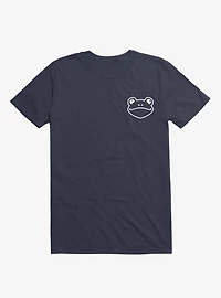 Frog Black and White Minimalist Pictogram - T-Shirt