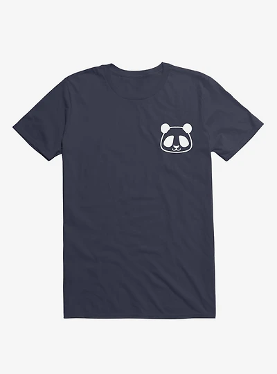 Panda Black and White Minimalist Pictogram - T-Shirt