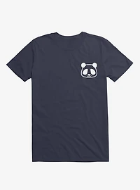 Panda Black and White Minimalist Pictogram - T-Shirt