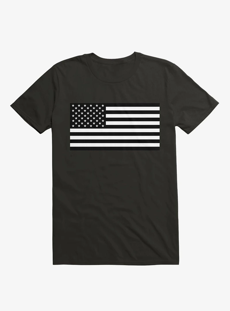 The United States Black and White Flag T-Shirt