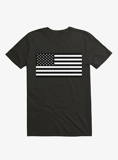 The United States Black and White Flag T-Shirt