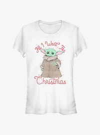 Star Wars The Mandalorian Christmas Child Girls T-Shirt
