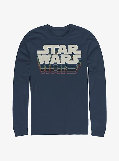 Star Wars Retro Gradient Logo Long-Sleeve T-Shirt