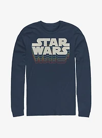 Star Wars Retro Gradient Logo Long-Sleeve T-Shirt