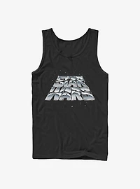 Star Wars Chrome Slant Logo Tank Top