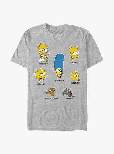 The Simpsons Family Faces T-Shirt