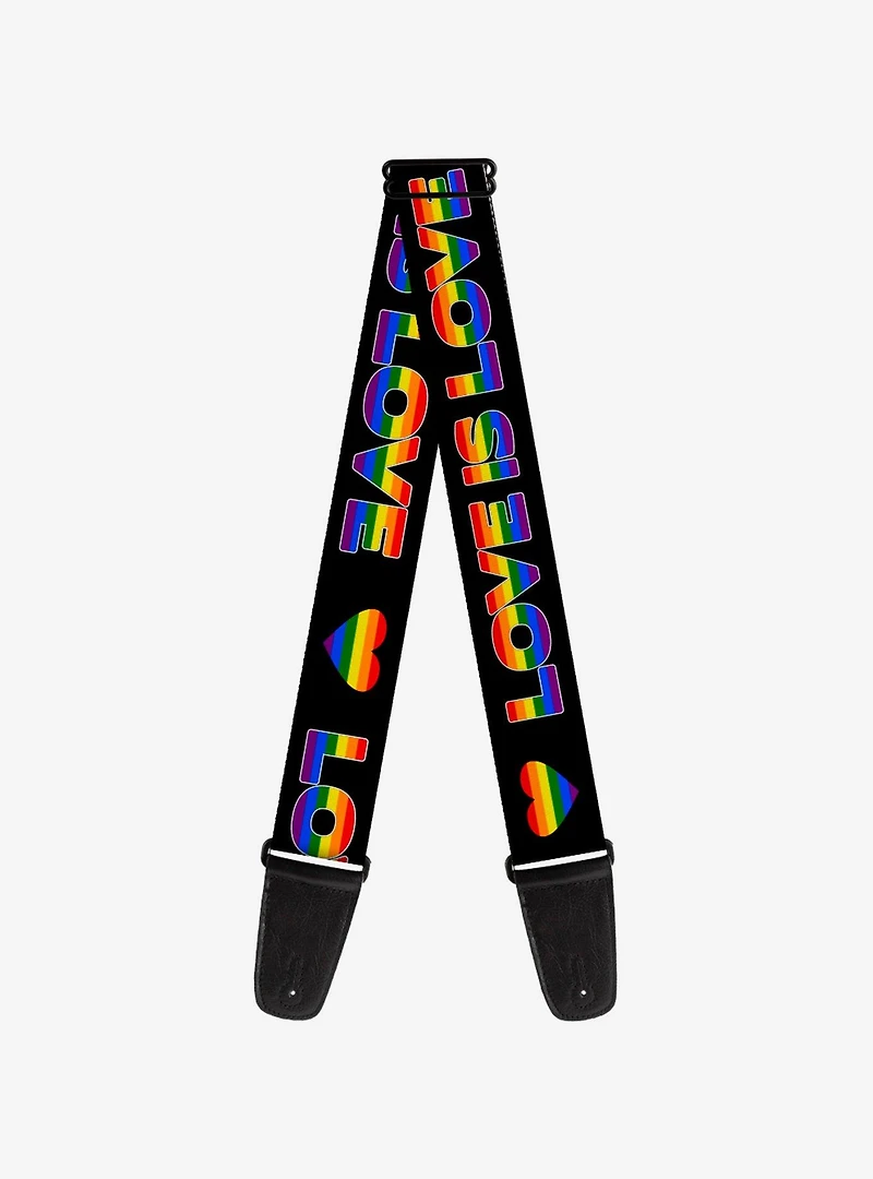 Love Is Love Heart Guitar Strap