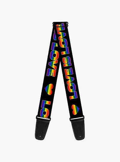 Love Is Love Heart Guitar Strap