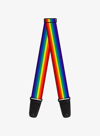 Rainbow Print Guitar Strap