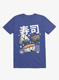Kawaii Sushi Royal Blue T-Shirt