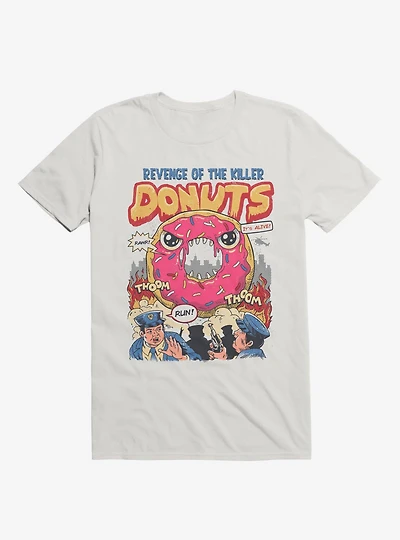 Revenge Of The Killer Donuts White T-Shirt