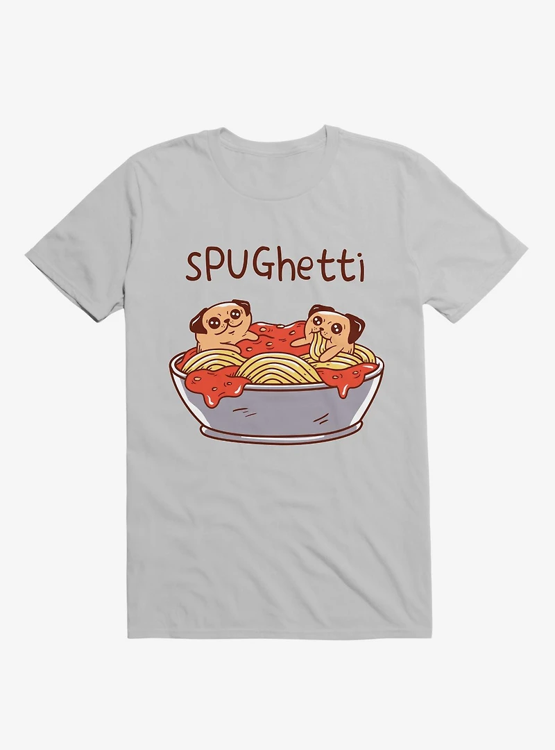 Spughetti Spaghetti Pugs Ice Grey T-Shirt