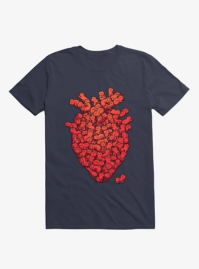 I Love Cat Heart T-Shirt