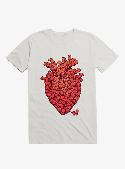 I Love Cat Heart T-Shirt