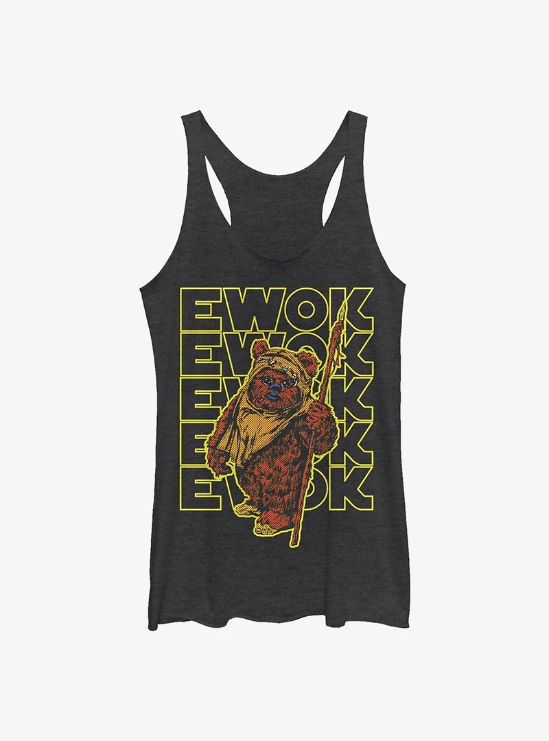 Star Wars Retro Ewok Name Girls Tank Top