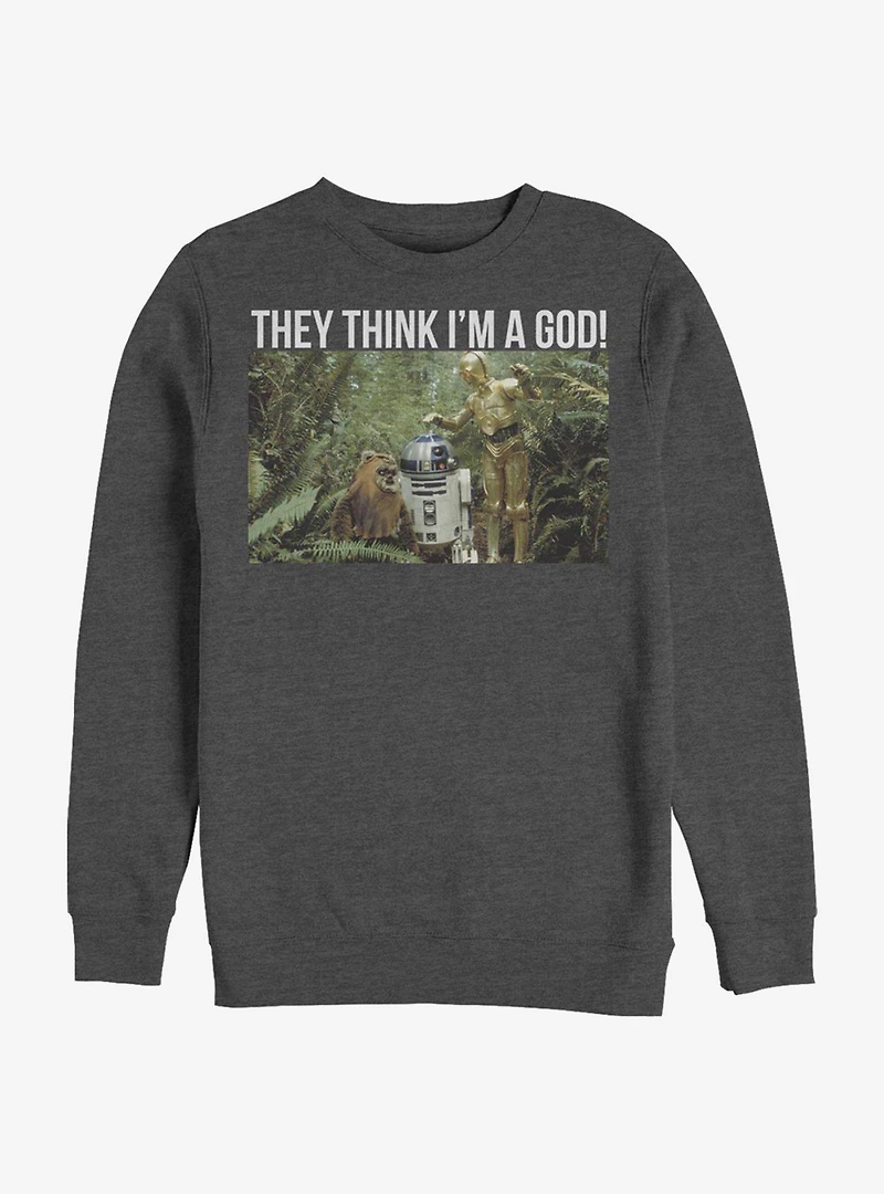 Star Wars C-3PO God Crew Sweatshirt