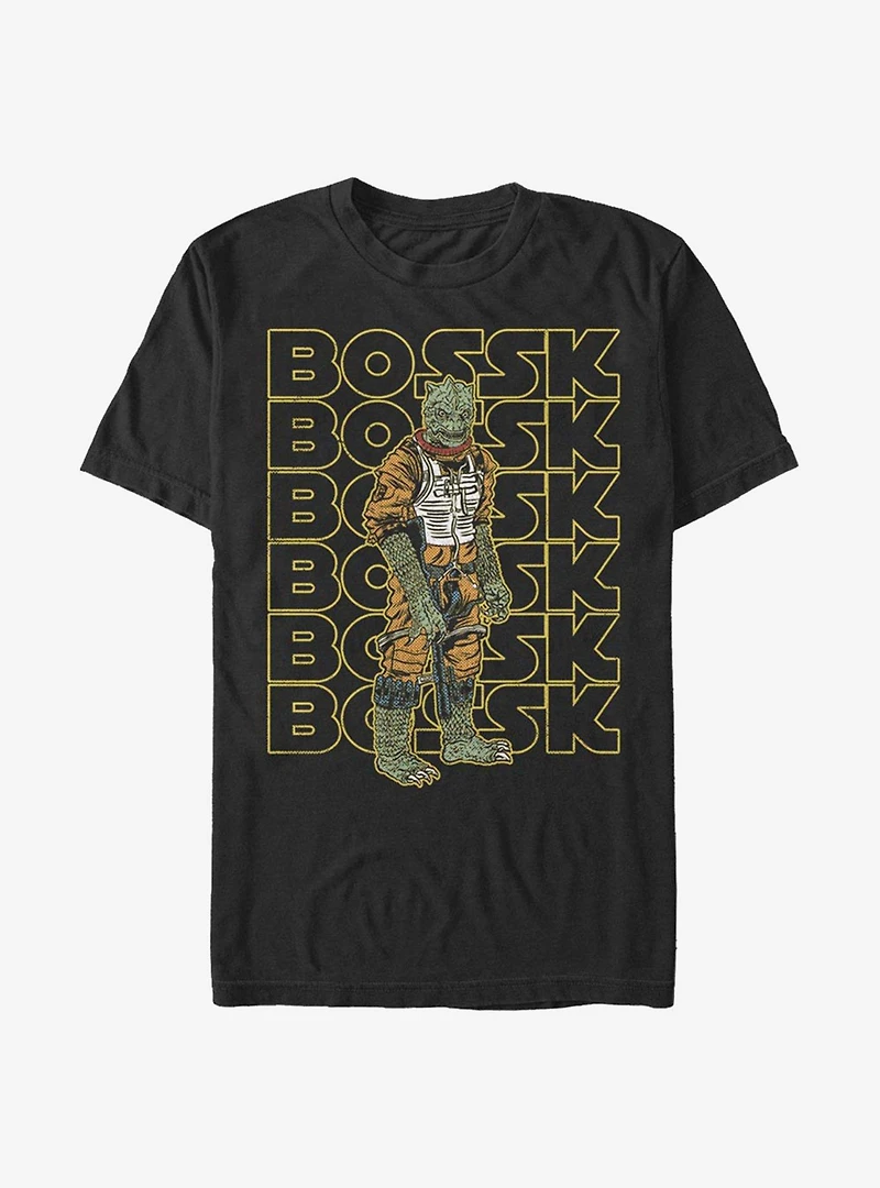 Star Wars Bossk Retro Name T-Shirt