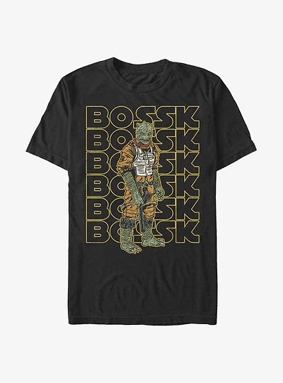 Star Wars Bossk Retro Name T-Shirt