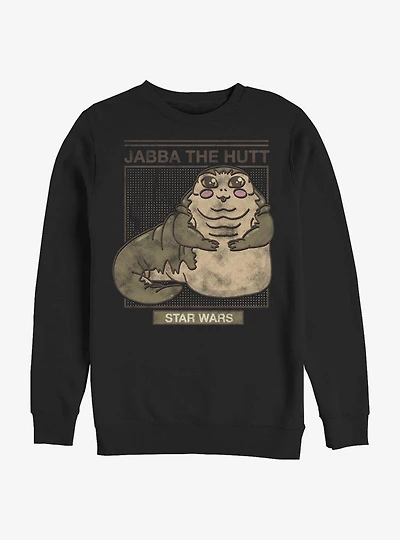 Star Wars Cute Jabba Crew Sweatshirt