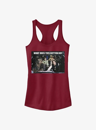 Star Wars Falcon Crew Button Girls Tank