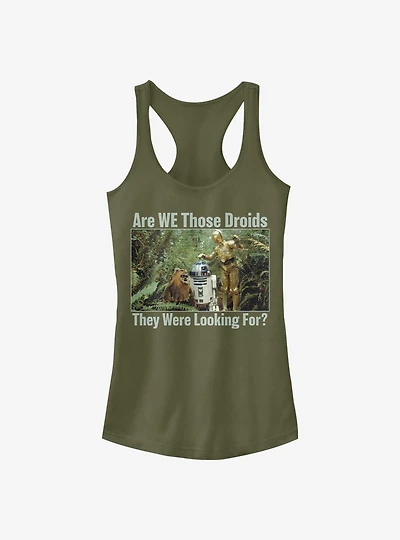 Star Wars Looking For Droids Girls Tank