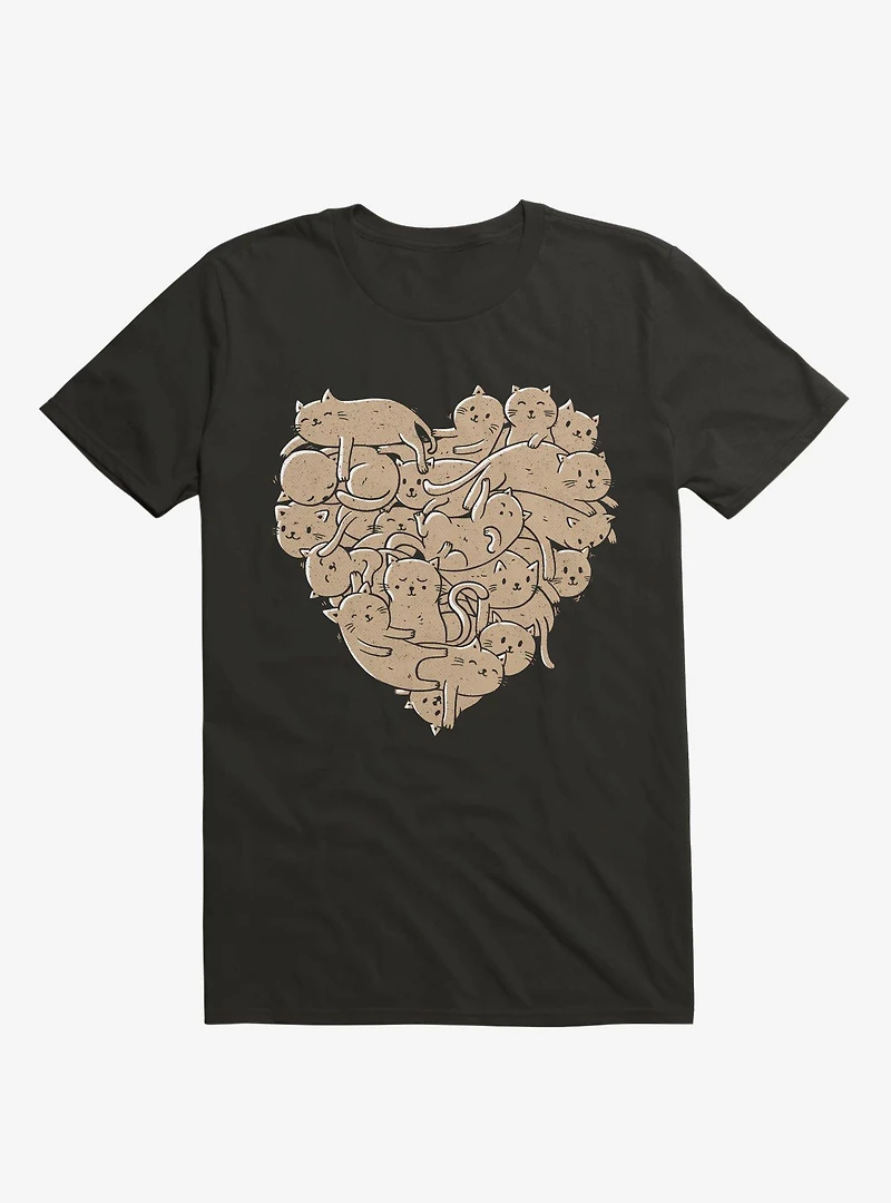 I Love Cats Heart T-Shirt