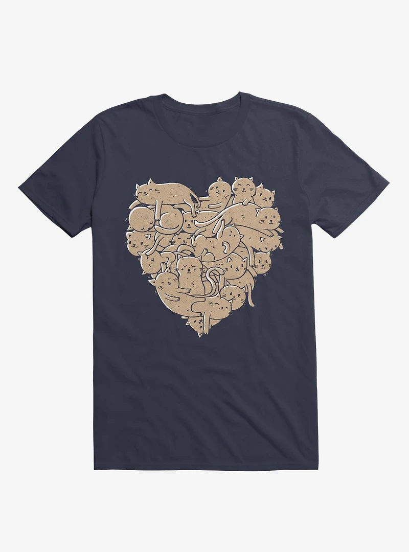 I Love Cats Heart T-Shirt