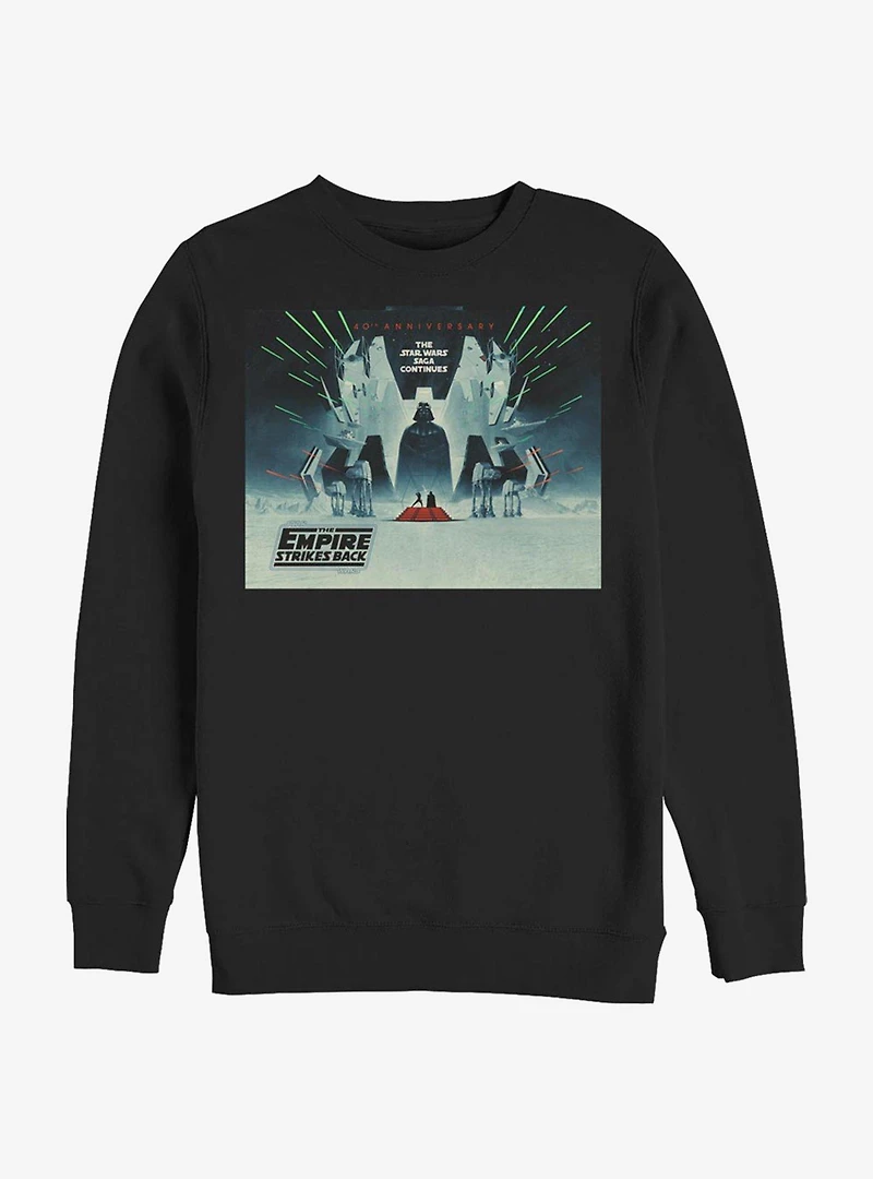 Star Wars Episode V The Empire Strikes Back 40th Anniversary Poster Sweatshirt