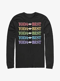 Star Wars Yoda Best Rainbow Long-Sleeve T-Shirt