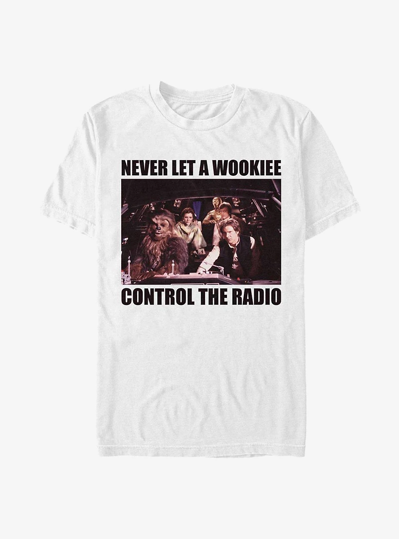 Star Wars No Wookie Radio T-Shirt
