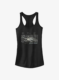Star Wars Concept Plate Girls Tank