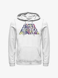 Star Wars Slant Characters Logo Hoodie