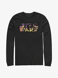 Star Wars Logo Poster Movie Scenes Long-Sleeve T-Shirt