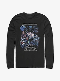 Star Wars Episode V The Empire Strikes Back Saga Group Poster Long-Sleeve T-Shirt