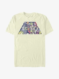 Star Wars Slant Characters Logo T-Shirt