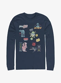 Star Wars Character Glitch Long-Sleeve T-Shirt