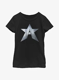 Marvel The Falcon And Winter Soldier John Walker Captain Symbol Youth Girls T-Shirt