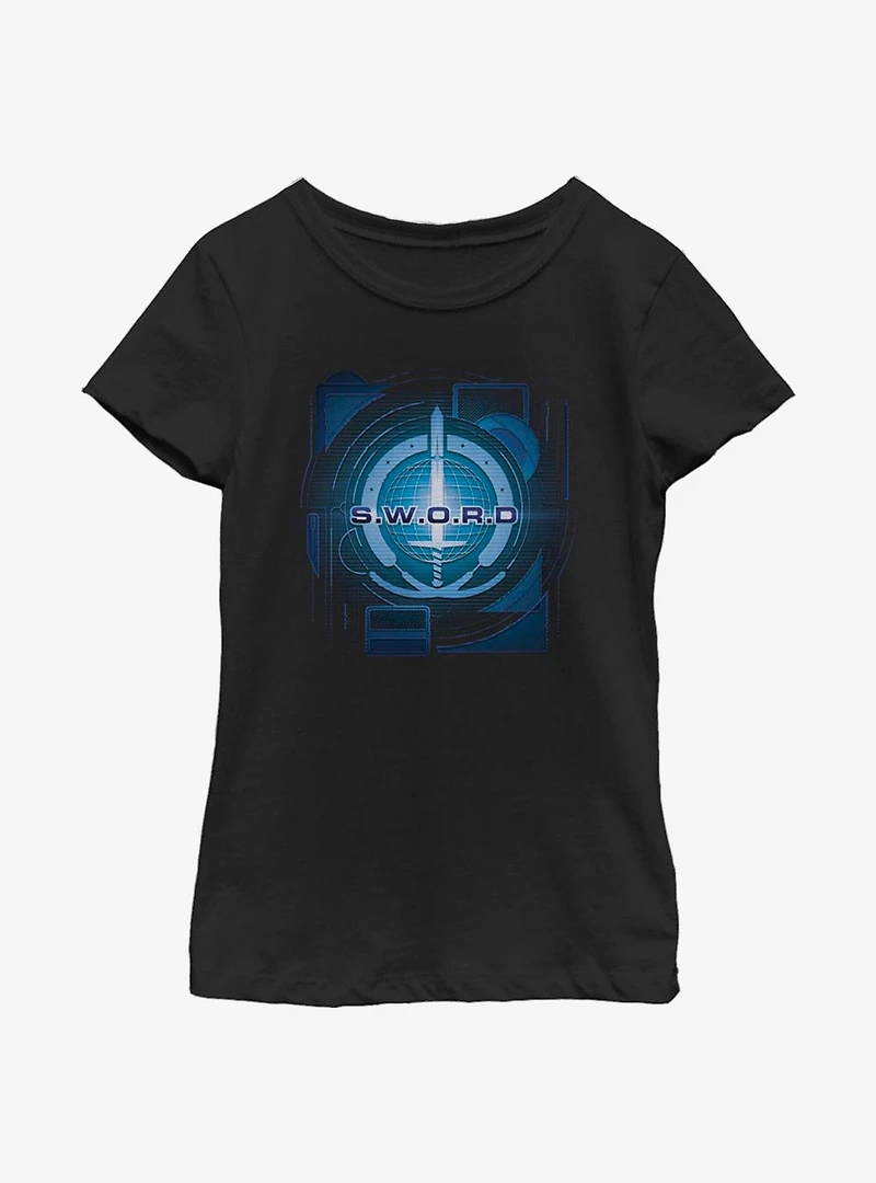 Marvel WandaVision Digital Logo Youth Girls T-Shirt