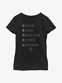 Marvel WandaVision Sword Acronym Youth Girls T-Shirt