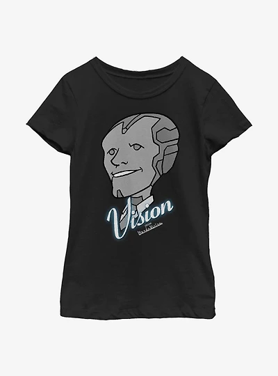 Marvel WandaVision Vision Grins Youth Girls T-Shirt