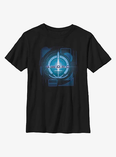 Marvel WandaVision Digital Sword Logo Youth T-Shirt