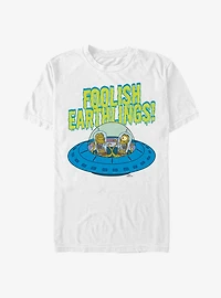 The Simpsons Foolish Earthlings! Aliens T-Shirt