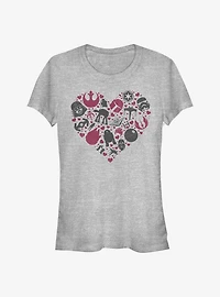 Star Wars Heart Icons Girls T-Shirt