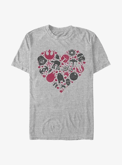 Star Wars Heart Icons T-Shirt