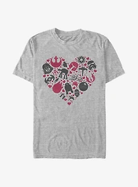 Star Wars Heart Icons T-Shirt